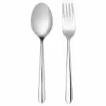 Fork and spoon, stainless steel, Pack of 12.