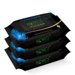 NOVEL Refreshing Wipes Cologne Fragnance Pack of 3 (75 Wipes)