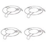 IDEAL PRIME Heat Resistance Stainless Steel Trivet Set (4 Pices) | Steel Hot Pot Stand Cooker Steamer Pan Stand Cooker Stand Table Top Stand Pack Of 4