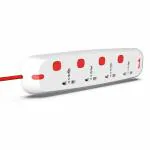 Fybros 240 Volts Titan 4x4 International Sockets Power Extension Box With Individual Switch And Indicator 2 Meter