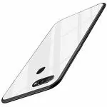 ERIT Oppo A6 White Polycarbonate Shock-Absorbent Glass Back Case Cover
