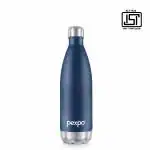 PEXPO Electro 24 Hrs Hot & Cold ISI Certified Flask | Stainless Steel Water Bottle - 1000ml Denim Blue | Thermoflask | Office Bottle | Workout | Travelling | Home | Adults & Kids
