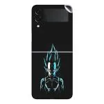 GADGETSWRAP Printed Vinyl Skin Sticker for Samsung Galaxy Z Flip 3 - Vegeta