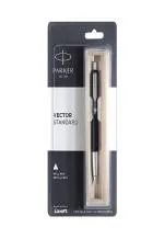 Parker Vector Standard Chrome Trim Ball Pen (Ink - Blue)
