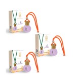 UNO Aroma Lavender Fragrance Car Freshener Hanging With Long Lasting Scent Pack Of 3 (15 ml X 3)