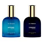 LA' FRENCH Hitched & Consent Perfume Combo For Men & Women -30ml + 30ml | Premium Luxury Long Lasting Fragrance Spray | Eau De Parfum | Ideal For Men & Women | Perfume For Men & Women | Pack Of 2