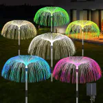 Tallin Solar Garden Lights Outdoor Jellyfish 7 Color Changing Solar Flowers Garden Lights for Yard Patio Garden