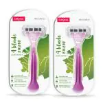 Sirona Reusable Hair Removal Razor for Women with Aloe Boost, Shaving Razor - Pack of 2
