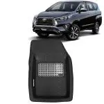 Kingsway 4.5D 5D Car Floor Foot Tray Mats for Toyota Innova Crysta 2021 Onwards Model, Black Color, Top Notch PVC, Complete Set of 4 Piece