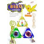 Taiyo Pluss Discovery Bird Toys Cocktail Activity Toy With Mirror And Bell Beads