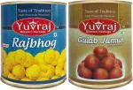Yuvraj Rajbhog and Gulab Jamun Sweets  Combo Pack 2 (1 kg x 2)