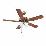 Orient Electric Subaris 1300mm Underlight Ceiling luxury Fan With remote | 100% Copper Motor | High Air Speed (colour wooden finish Antique Brass, Pack of 1)