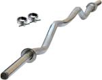 Keyways Silver Best Quality Curl Bar With 2 Lock Weight Lifting Bar