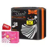 Stay Sure 32cm Comfort Sanitary Napkins (40+10Pad) | GET FREE StaySure Comfort Napkin with Wings 8 Pad