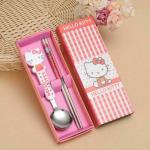 Hello Kitty - Chopsticks and Spoon Set