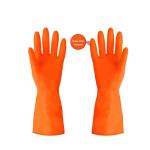 ETS Handpro Premium Orange Rubber Cleaning Gloves |Reusable Gloves for Cleaning | Chemicals & Detergents Resistant | Pack of 1|Hand Gloves for Dish Washing, Gardening & Cleaning