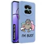 Fashionury Realme 12x 5G Case Back Cover Shockproof Soft Silicon Glossy TPU | 360 Degree Protection| Camera Protection | Designer Stylish Cover for Realme 12x 5G -MB011