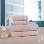 Rangoli Louisa Light Beige Cotton Terry Towel Set (4 pcs)