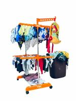 TNC SINGLE POLE 2 LAYER ORANGE CLOTH DRYING STAND 3003002