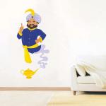 StickMe Multicolor Vinyl Aladin Cartoon Ghost Wall Sticker