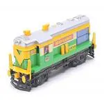 CENTY Toys Locomotive Train Engine- Green Yellow- Looks Like Real Train Engine- Pull Back Action