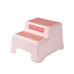 Safe-o-kid 2 Step Stool For Kids, Soft Grip For Safety As Bathroom & Kitchen Step Stool, Toilet Squat Stool Toilets Portable/ Comfortable, Foot Rest Stool For Potty Training Kids, Orange Pack of 1