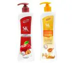 1 NIMSON SILK PLUS FRUIT GLOW HAND & BODY LOTION 450ML+1 NIMSON SILK PLUS OATS & OLIVE MOISTURISING BODY LOTION 500ML (WITH HONEY & ALMONDS MILK)