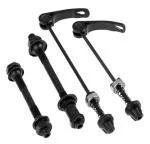 FASTPED Black Steel Imported Cycle Bike Quick Release Lever Hub Skewer Cycling Wheel Hollow Shaft Set