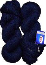 Simi Enterprise Navy Wool Popeye Wool Hank Hand Knitting Wool, Art Craft Soft Fingering Crochet Hook Yarn, Needle Knitting Yarn Thread Dyed, 500 G
