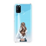 Emble Designer Clear Tranperant Silicone Case For Realme 7i / Realme C17 -Design A4 ( TPU | Soft , Realme 7i / Realme C17 | Multicolor )