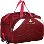 LexCorp Red Polyester and Nylon Strolley Duffel Bag 70L (Large)