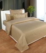 Cotton Trendy Satin Striped 100% Pure Cotton Solid Color Super King Size Bedsheet with 2 Pillow Covers