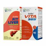 Fytika Fit Liver + Fytika Vita 365| Milk thistle 200mg, Kutki50mg, Punarnva25mg, Bhumi Amla 25mg & Probiotics | Probiotics Vitamin B12, C, D3, E, Zinc, Biotin, Mineral, Ginseng & Ashwagandha