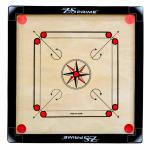 ZS PRIME 26 Inch Medium Size Wooden Carrom Board with Coinset, Striker | Premium Wooden Carrom Board with Smooth Playing Surface, Durable Frame