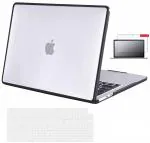 iFyx Anti-Fingerprint Black Bumper Hard Shell Protective Cover Compatible For MacBook Air 15 inch 2023 Release A2941 M2 Chip 15.3