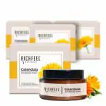 Richfeel Calendula Anti Blemish Overnight Cream | Soothing & Clinically Potent Echinacea | For Skin prone to Acne, Blackheads & Pores | Physician Formulated | 50 g (Pack of 4)