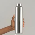 Omnum Silver Stainless Steel Water Bottle - 1000 Ml