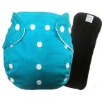 Babymoon Multicolor Cloth Diaper With 5 Layers Bamboo Insert (0-3 Yrs)