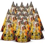 Zyozique Pubg Theme Birthday Party Hats, Happy Birthday Cone Party Hats For Kids Birthday Party - Pubg Theme Birthday Party Supplies And Decorations M