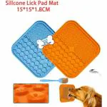 The DDS Store Licking Mat for Dogs & Cats 1 Pack with Suction Cups, Dog Peanut Butter Lick Pads for Boredom Reducer, Perfect for Bathing Grooming-Color May Vary