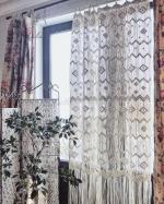 Craftery Cotton Handmade Bohemian Curtains - 40 X 80 Inch