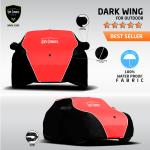 TPH Dark Wingfor Maruti Suzuki Alto K10 all weather light weight Black-Red outdoor Car Cover with Suitable Piping