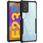 COBERTA Back Cover for Samsung Galaxy F23 Back Cover Case - Black Transparent