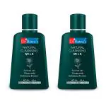 Dr Batra's Natural Cleansing Milk Enriched With Echinacea & Chamomile for All Skin Types - 100 ml (pack of 2)