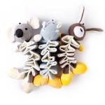 Pets Empire Pet Plush Toys Wholesale Squeaky Interactive Animal Dog Plush Toy, Grey