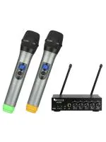 Fifine K036 Grey Metal Unidirectional Handheld Wireless Microphone