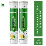 Nixmat Garcinia Cambogia Extract 95% (HCA) For Quick Weight Loss Effervescent 40 Tablets Pack 2