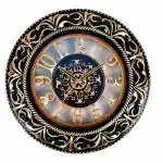 Apka Mart The Online Shop Brown Plastic Wall Clock - 16 Inch
