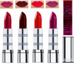 OUR BEAUTY Multicolor New Stylish Highly Moisturing Full Coverage Creamy Matte Lipsticks 68 (Pack Of 4)
