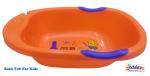 Odelee Orange Anti Slip Small Plastic Bath tub, Baby Shower, Bubble Bath (0-36M)